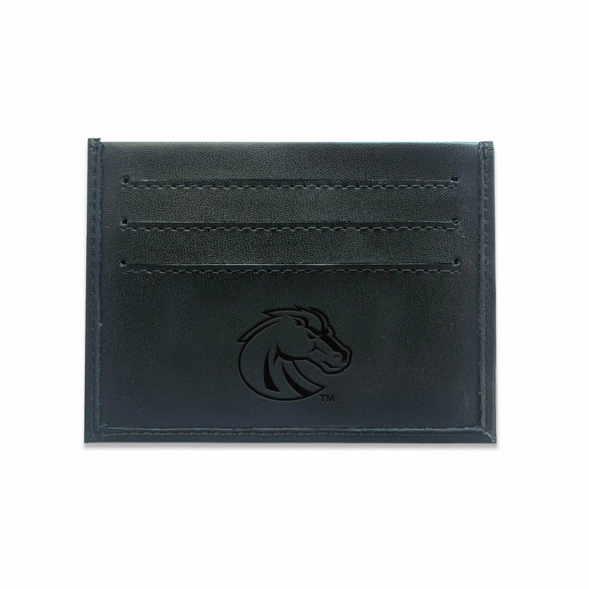 Front Pocket Wallet w/ RFID Blocking, Boise State University, Black, Collegiate, Home
