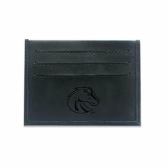 Front Pocket Wallet w/ RFID Blocking, Boise State University, Black, Collegiate, Home