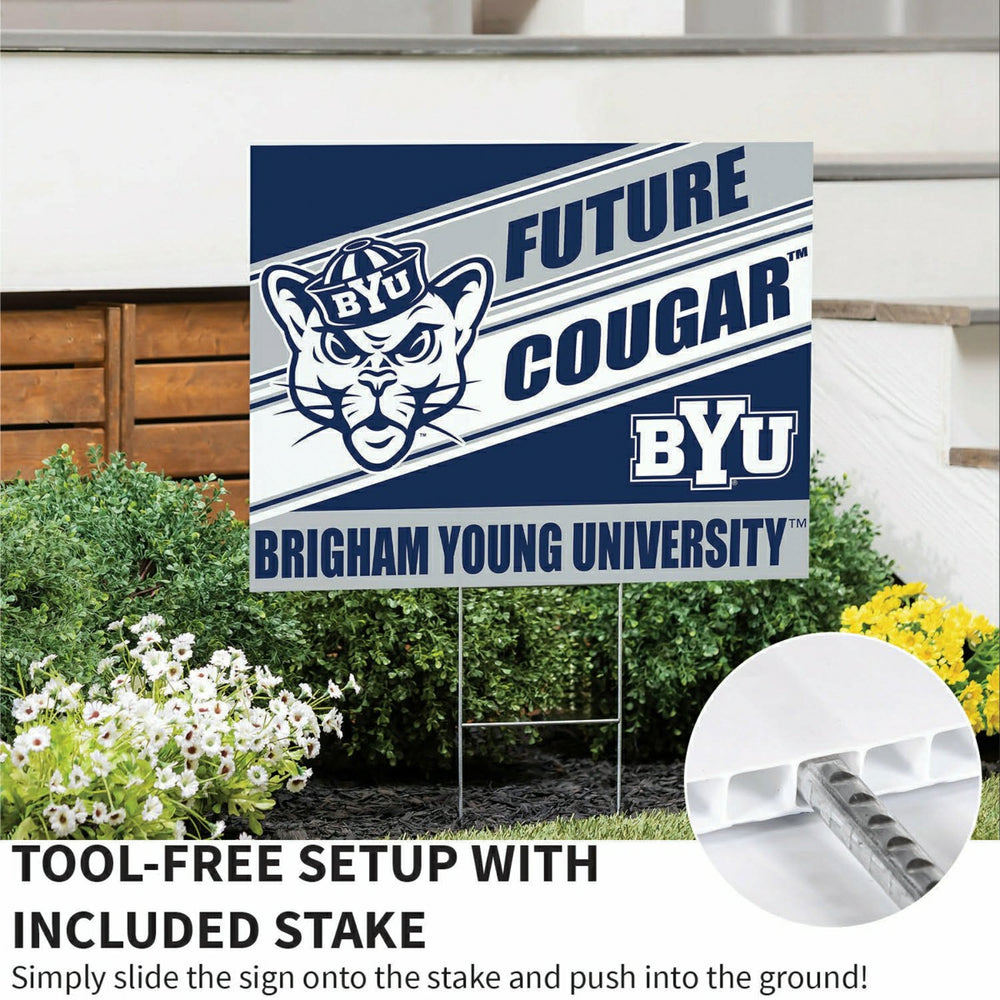 Brigham Young University Coroplast Yard Sign, Future Student, Collegiate, Home