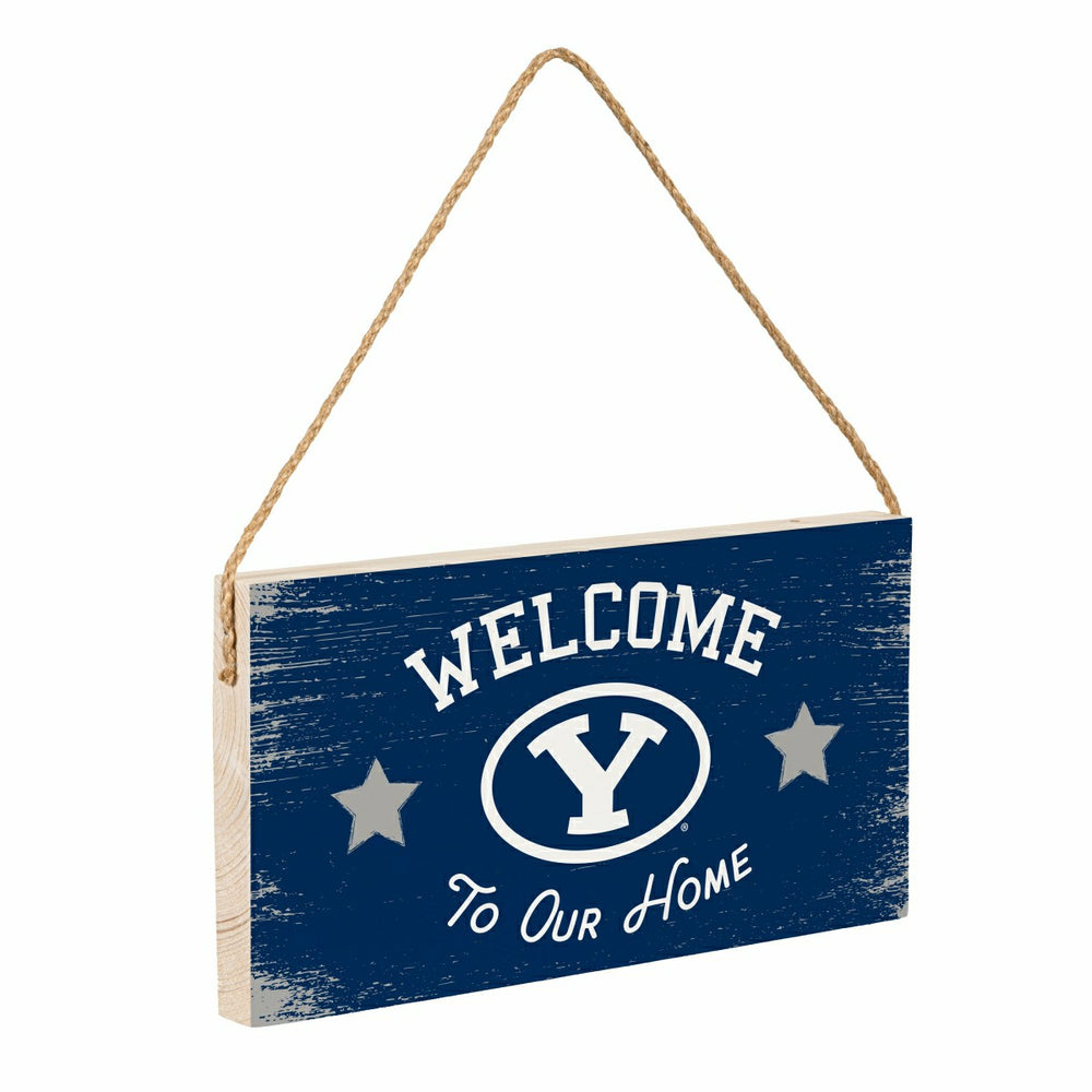 Brigham Young University Wood Wall Sign, 6x11, Collegiate, Home