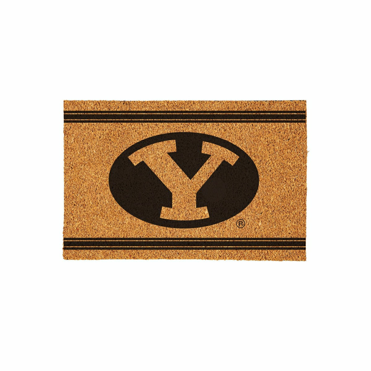 Brigham Young University Large One Color Coir Mat, 36"x24", Collegiate