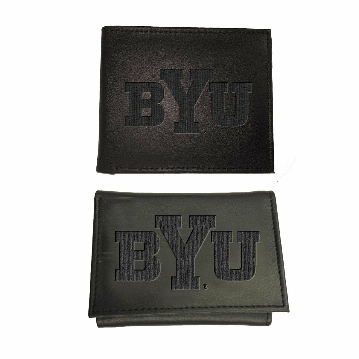 Brigham Young University, Bi-Fold and Tri-Fold Wallet Gift Set, Black, Collegiate, Home