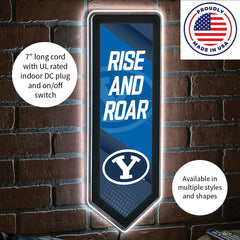 LED Wall Decor, Pennant, Brigham Young University, Collegiate, Home