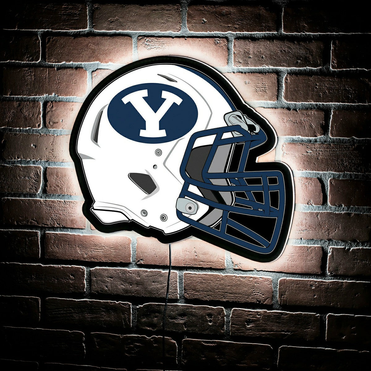 LED Wall Decor, Helmet, Brigham Young University, Collegiate, Home