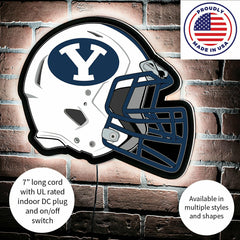 LED Wall Decor, Helmet, Brigham Young University, Collegiate, Home