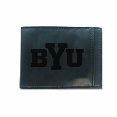 Front Pocket Wallet w/ RFID Blocking, Brigham Young University, Black, Collegiate, Home
