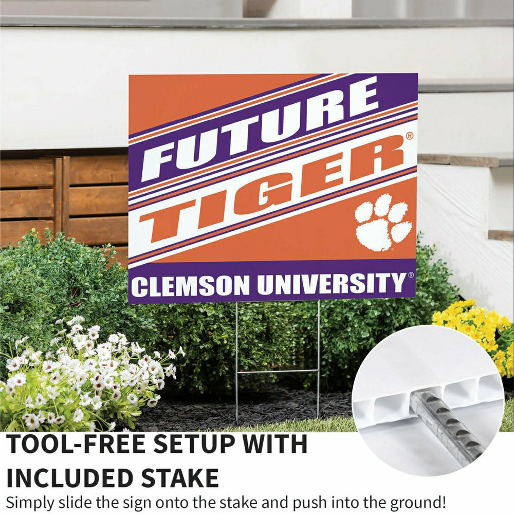 Clemson University Coroplast Yard Sign, Future Student, Collegiate, Home