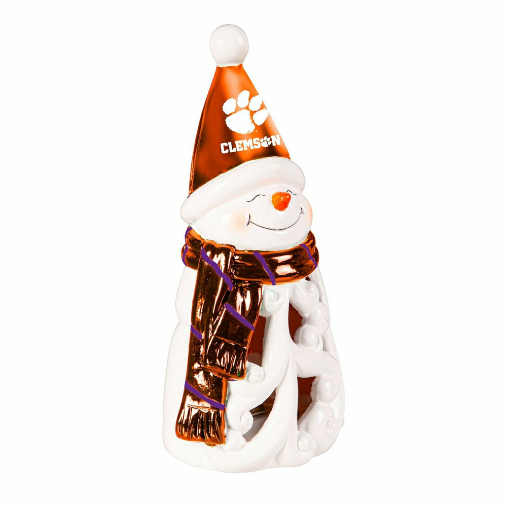 Clemson University Snowman LED Statuary, 8", Collegiate, Home