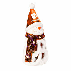 Clemson University Snowman LED Statuary, 8", Collegiate, Home