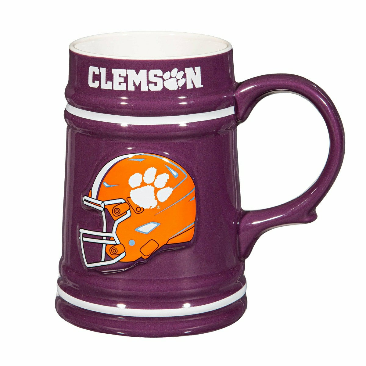 Clemson University Ceramic Stein Cup, 24oz, Collegiate, Home