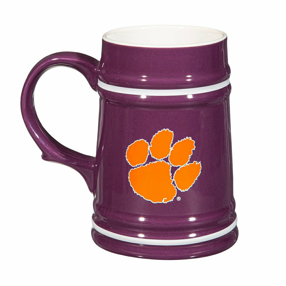 Clemson University Ceramic Stein Cup, 24oz, Collegiate, Home
