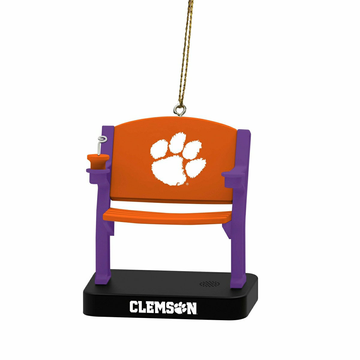 Stadium Seat Ornament, Clemson University, Collegiate, Home