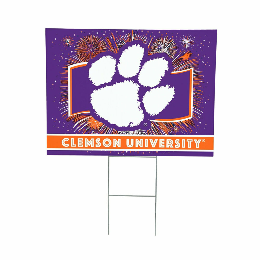 Clemson University Yard Sign, Patriotic, Collegiate, Home