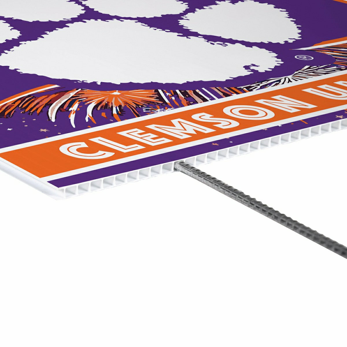 Clemson University Yard Sign, Patriotic, Collegiate, Home