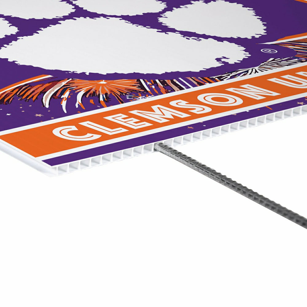 Clemson University Yard Sign, Patriotic, Collegiate, Home