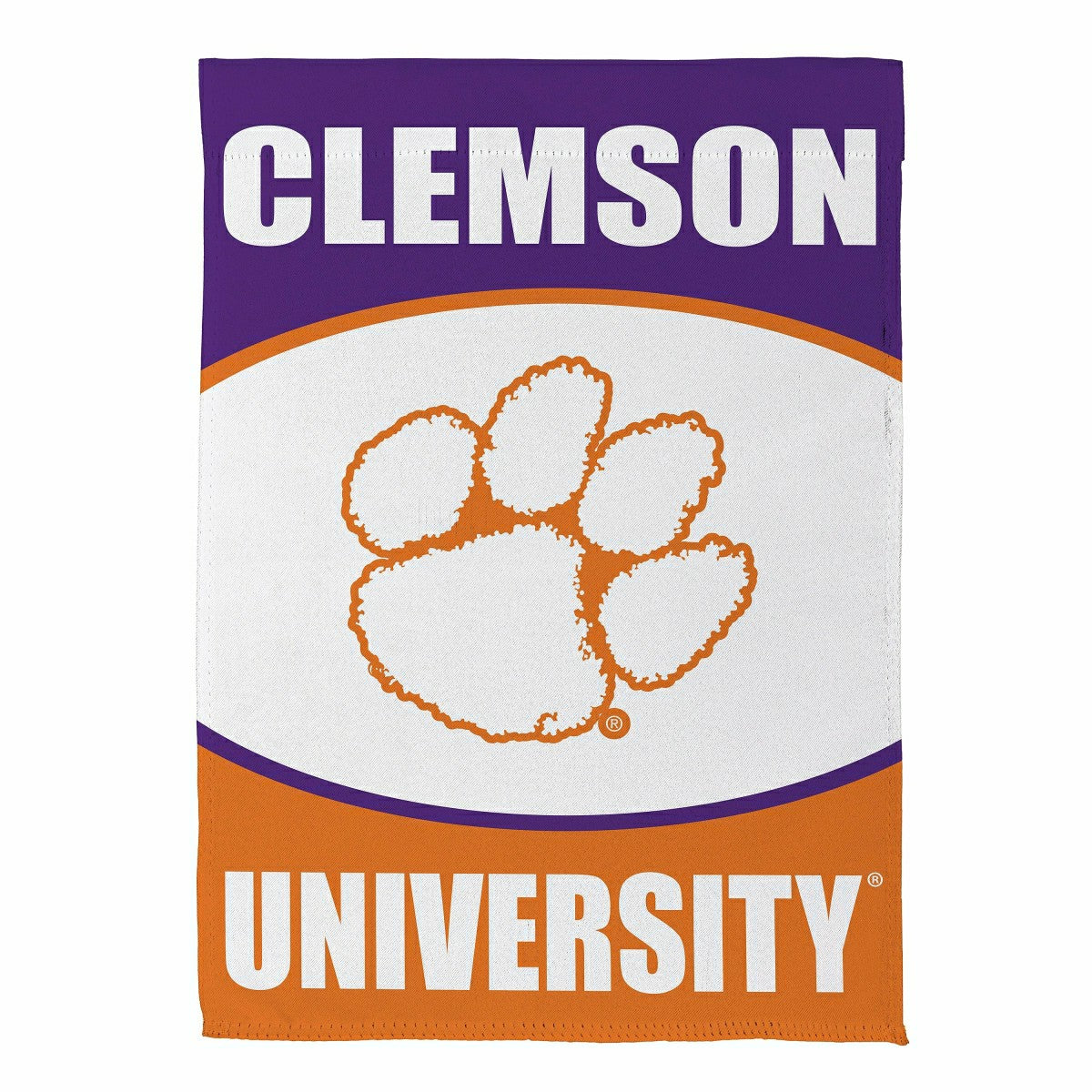 Clemson University Suede Flag, House, Collegiate, Home