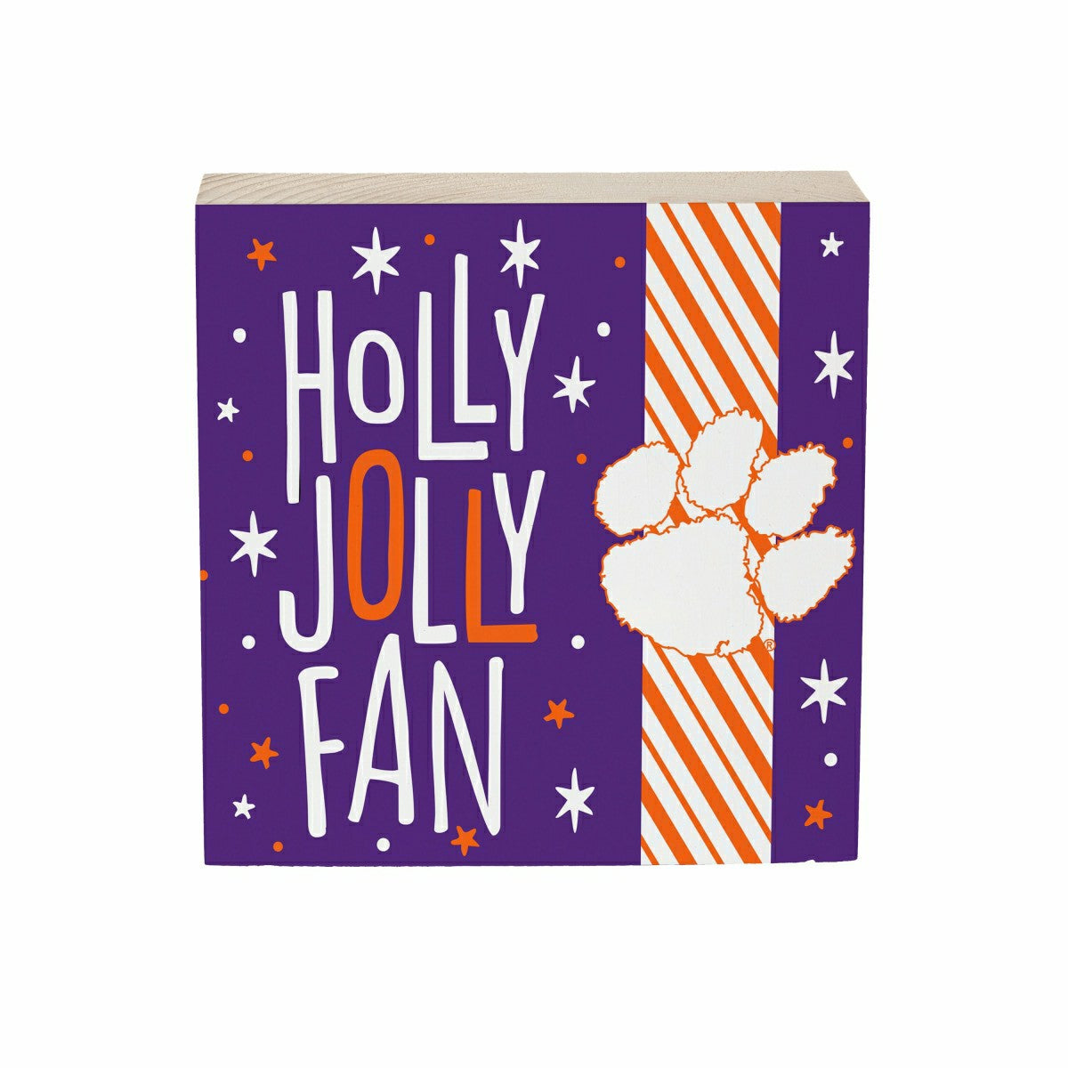 Clemson University Block, Holiday, 6x6, Collegiate, Home