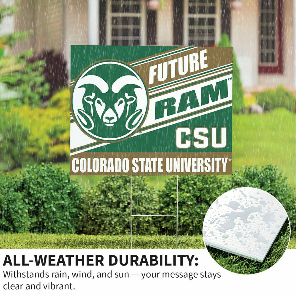 Colorado State University Coroplast Yard Sign, Future Student, Collegiate, Home