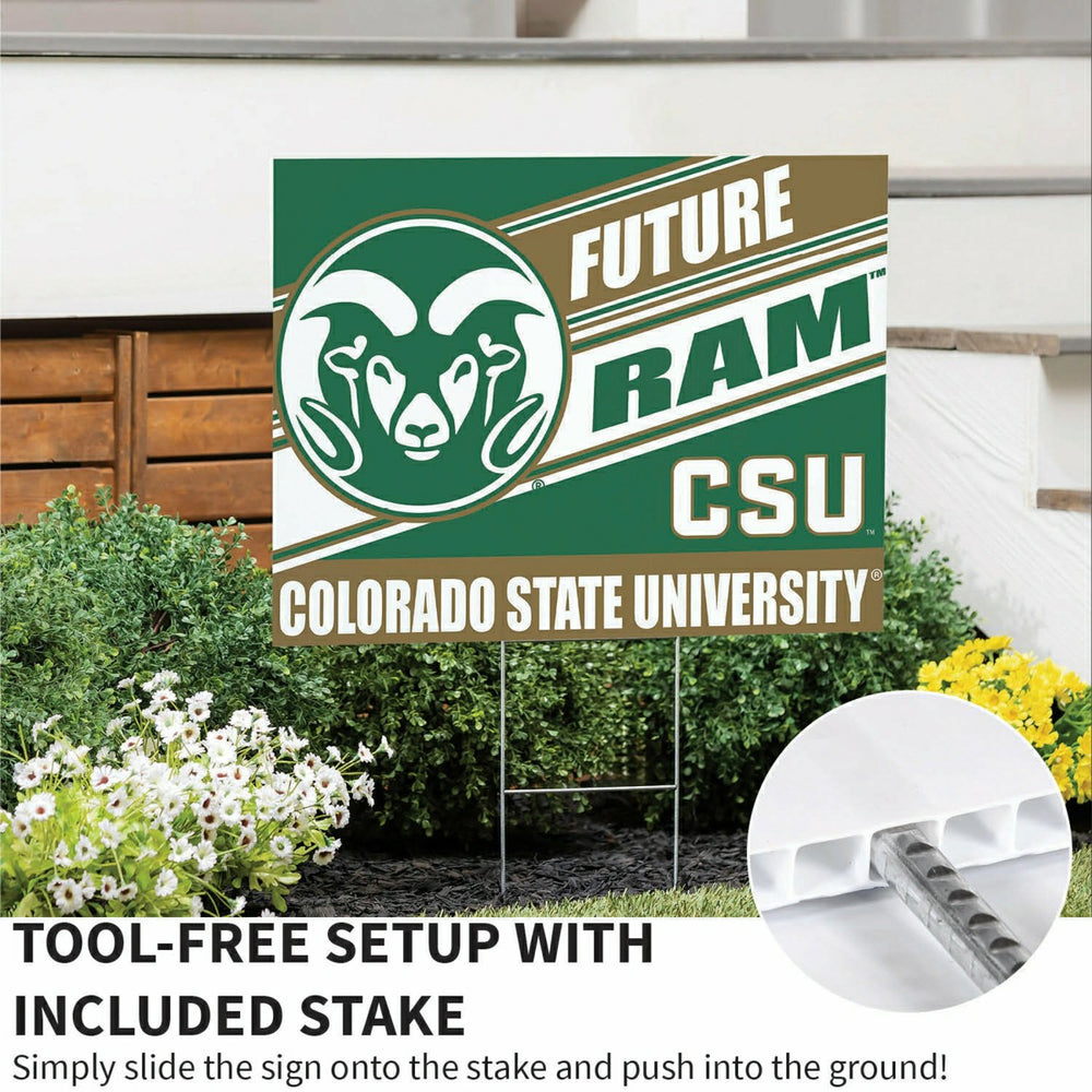 Colorado State University Coroplast Yard Sign, Future Student, Collegiate, Home