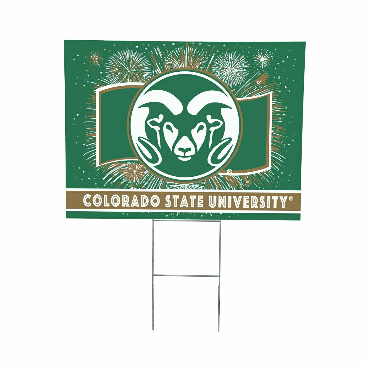 Colorado State University Yard Sign, Patriotic, Collegiate, Home