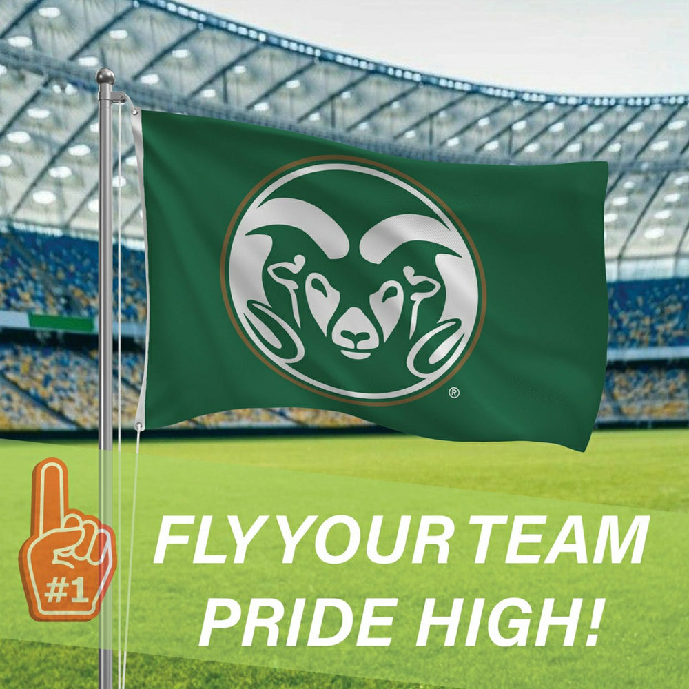 Colorado State Single Sided Flag w/ 2 Grommets, 3'x5', Collegiate, Home