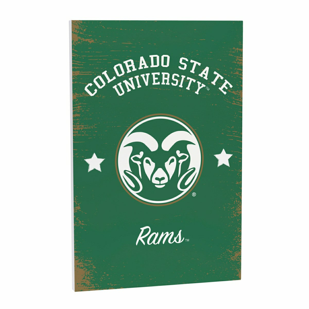 Colorado State University Wood Wall Sign, 16x24, Collegiate, Home