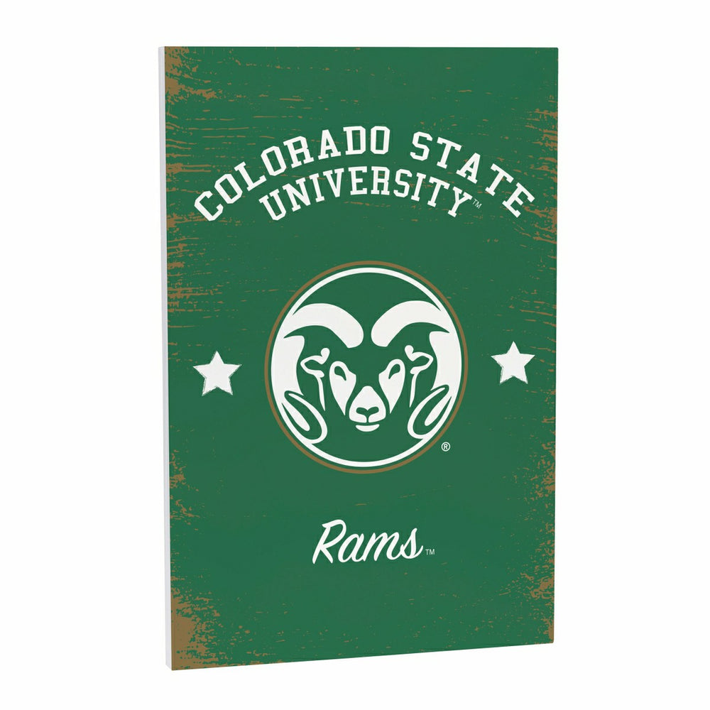 Colorado State University Wood Wall Sign, 16x24, Collegiate, Home
