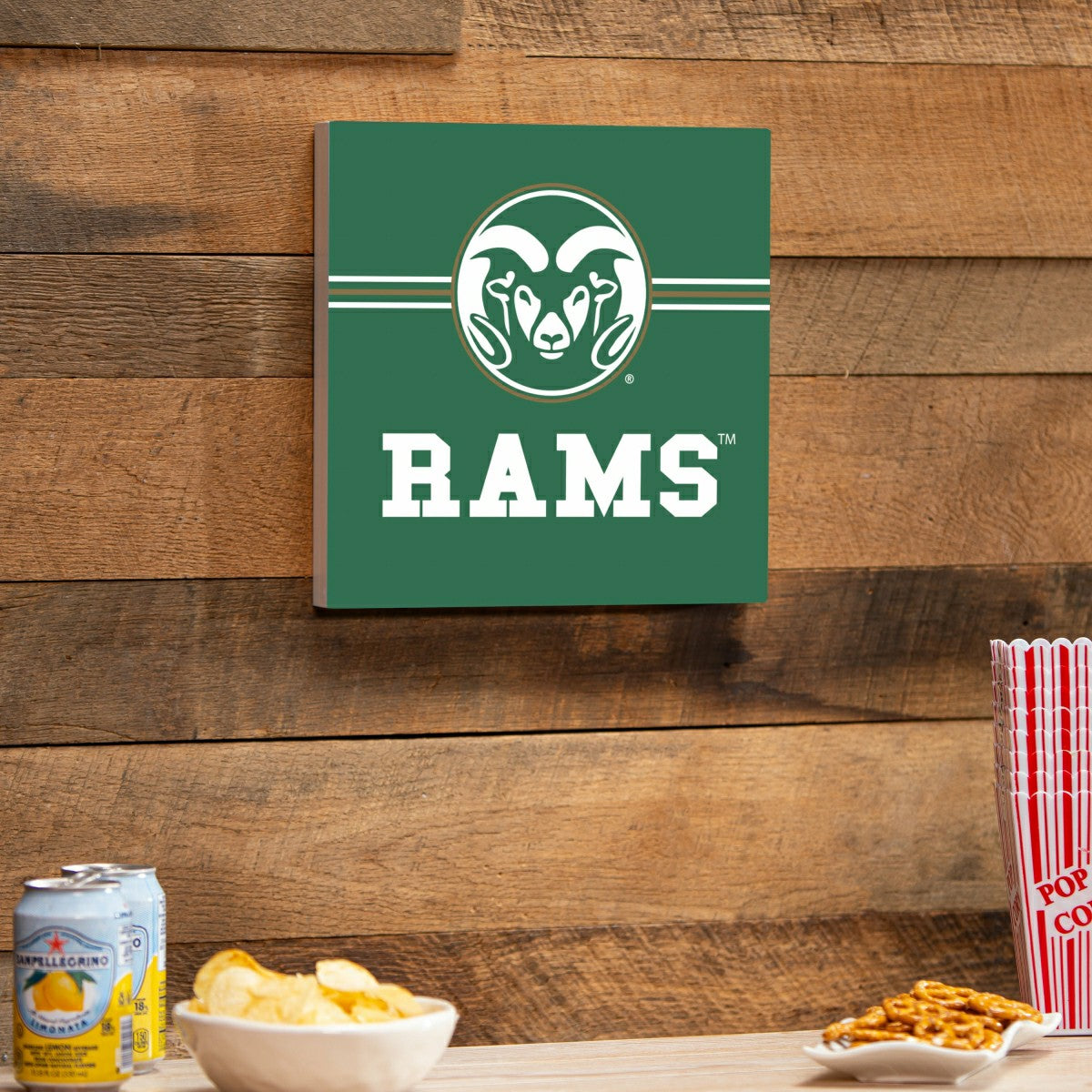 Colorado State University Wood Wall Sign, 12x12, Collegiate, Home