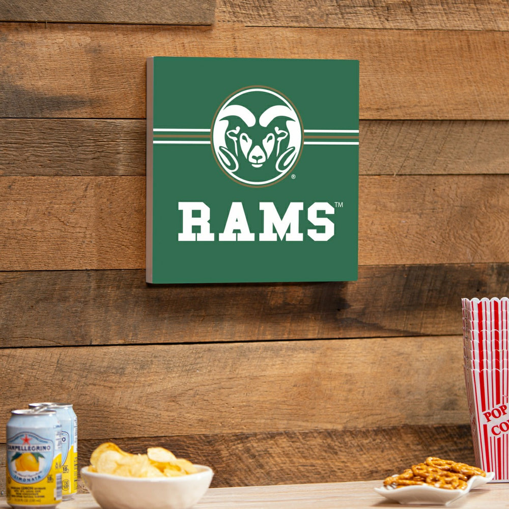 Colorado State University Wood Wall Sign, 12x12, Collegiate, Home