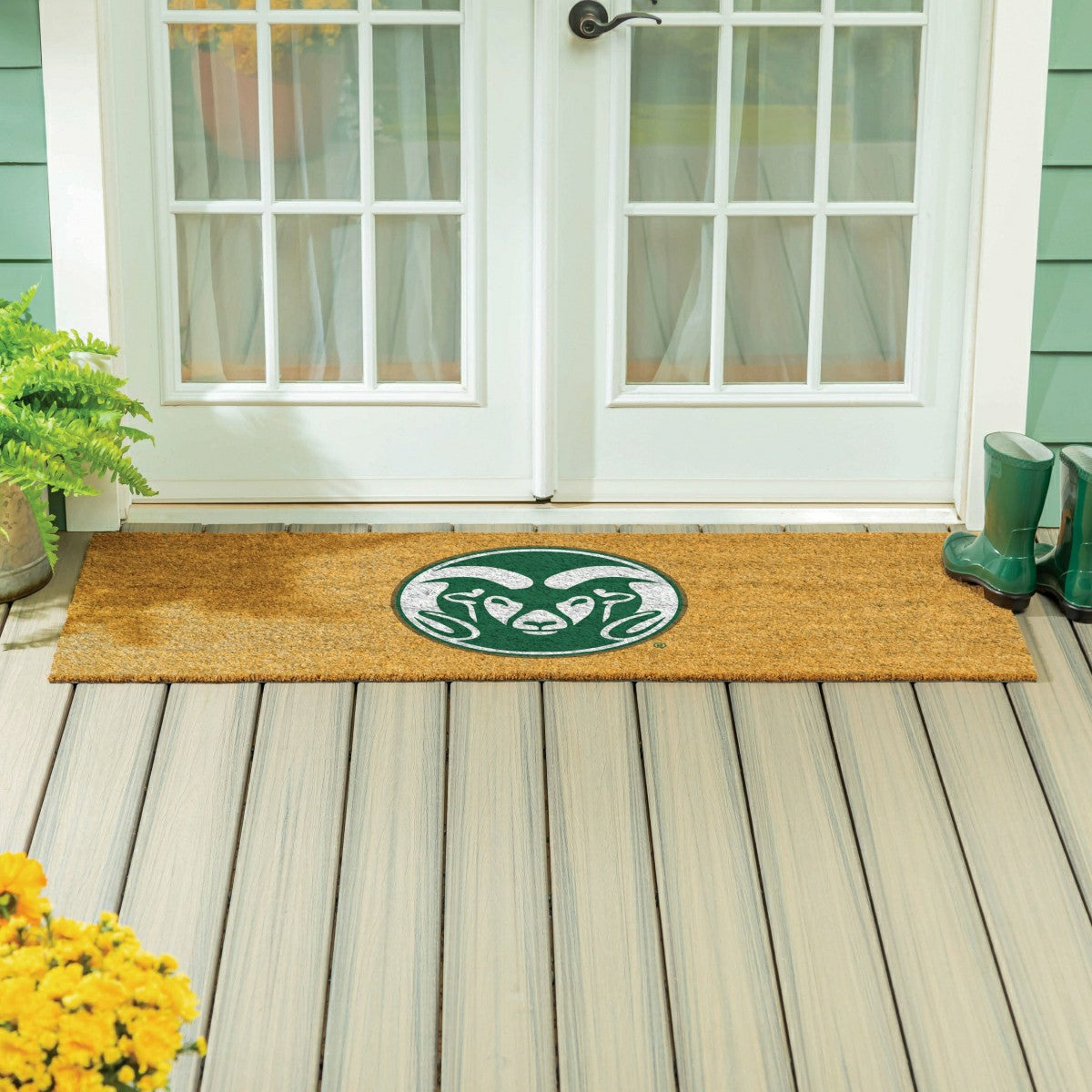 Colorado State University Extra Large Full Color Coir Mat, 60"x24", Collegiate