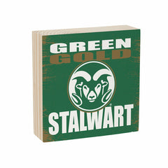 Colorado State University Plock, Down Home Fans, 6x6, Collegiate, Home
