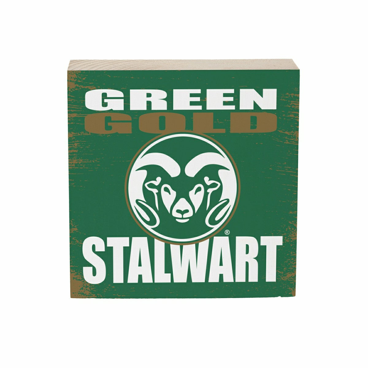 Colorado State University Plock, Down Home Fans, 6x6, Collegiate, Home