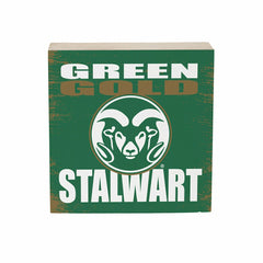 Colorado State University Plock, Down Home Fans, 6x6, Collegiate, Home