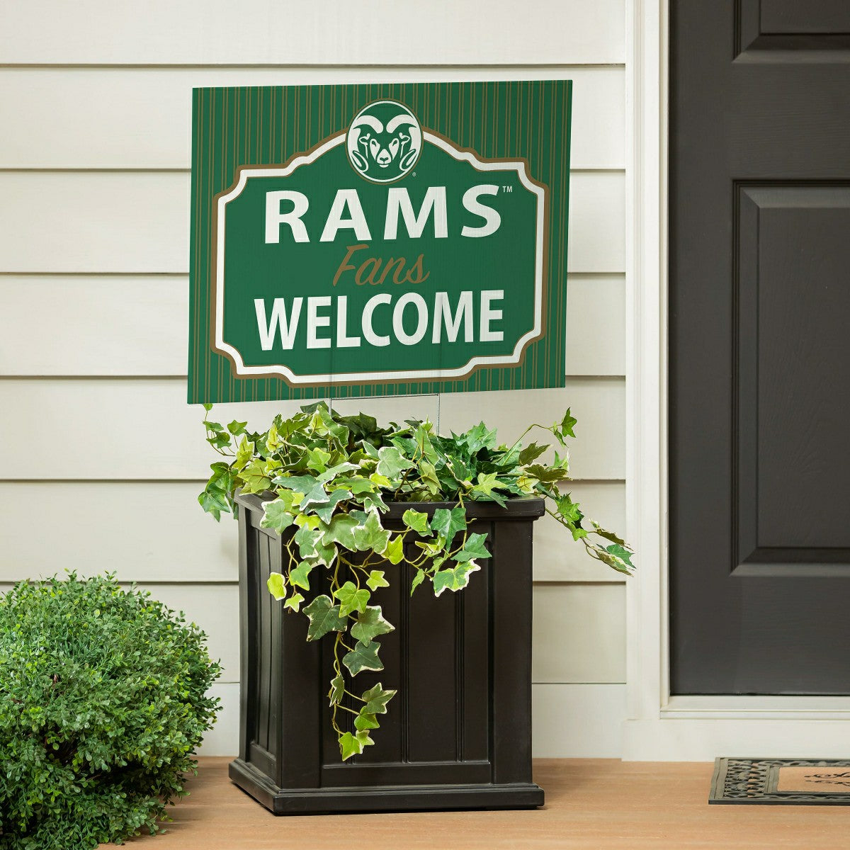 Colorado State University Coroplast Yard Sign, "Fans Welcome", Collegiate, Home