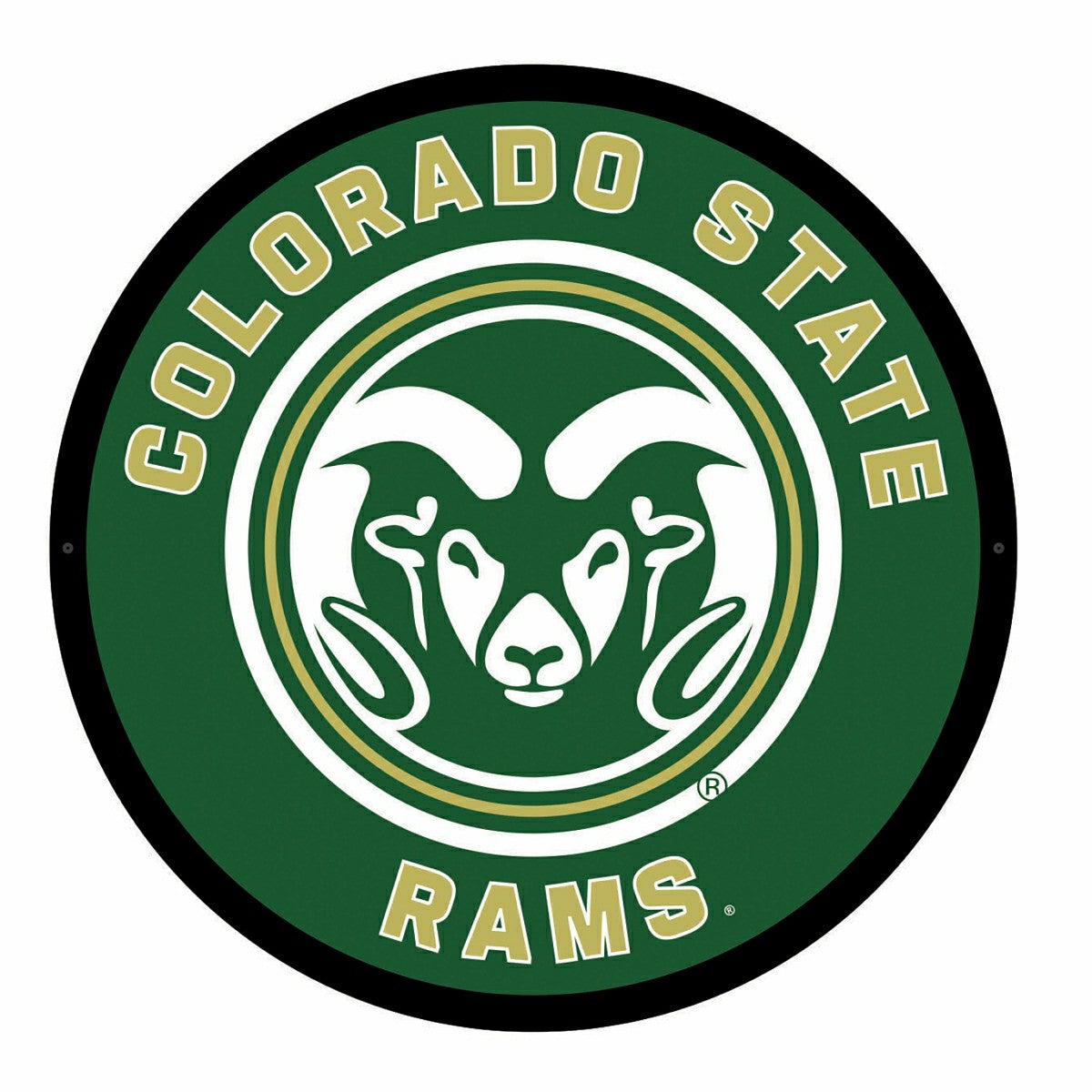 LED Wall Decor, Round, Colorado State University, Collegiate, Home