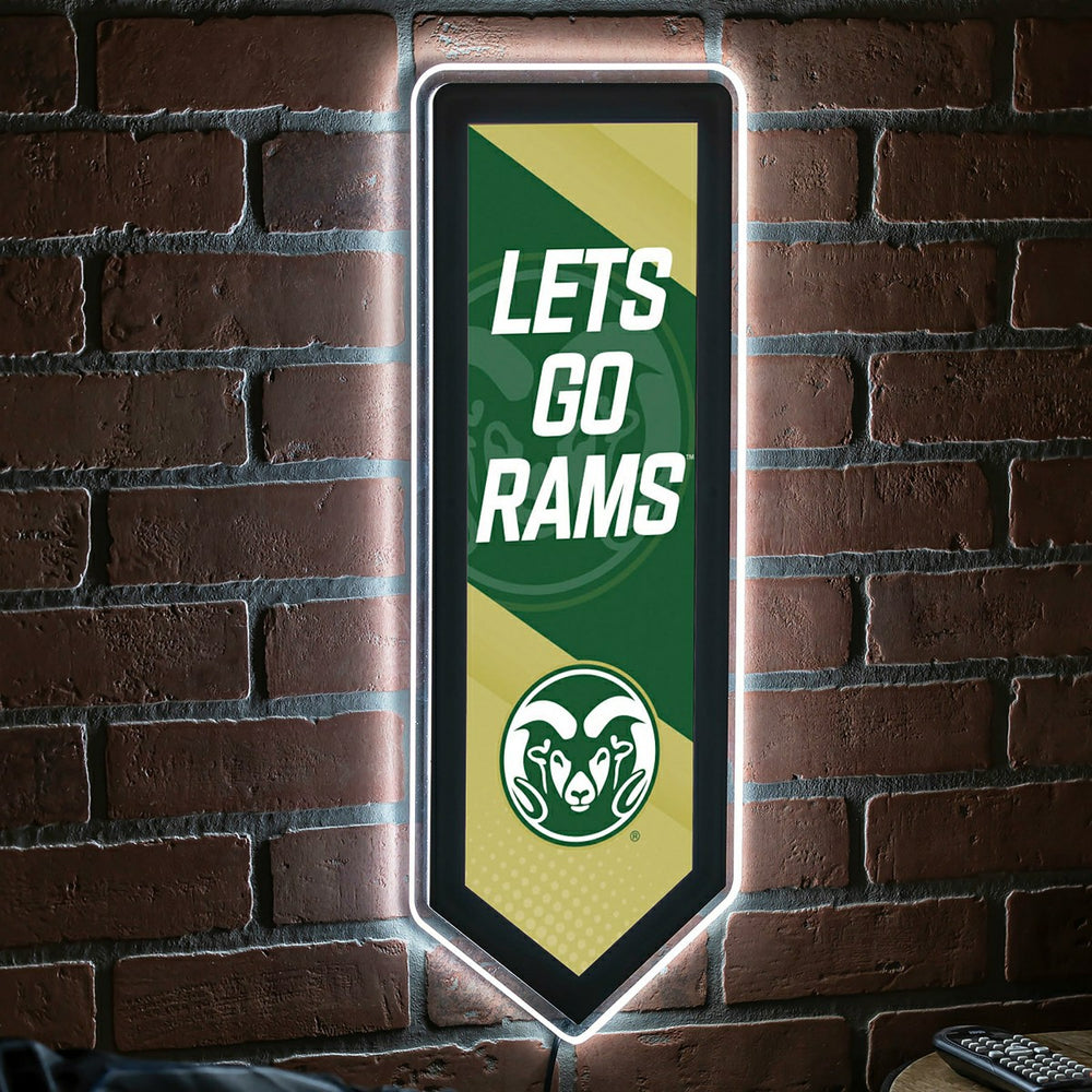 LED Wall Decor, Pennant, Colorado State University, Collegiate, Home