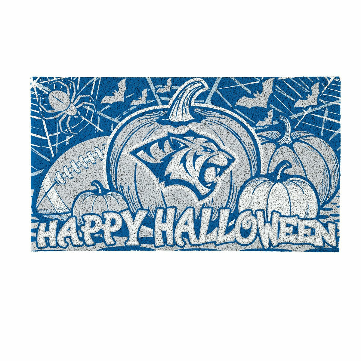Dakota Wesleyan University Halloween Mat, 28"x16", Collegiate