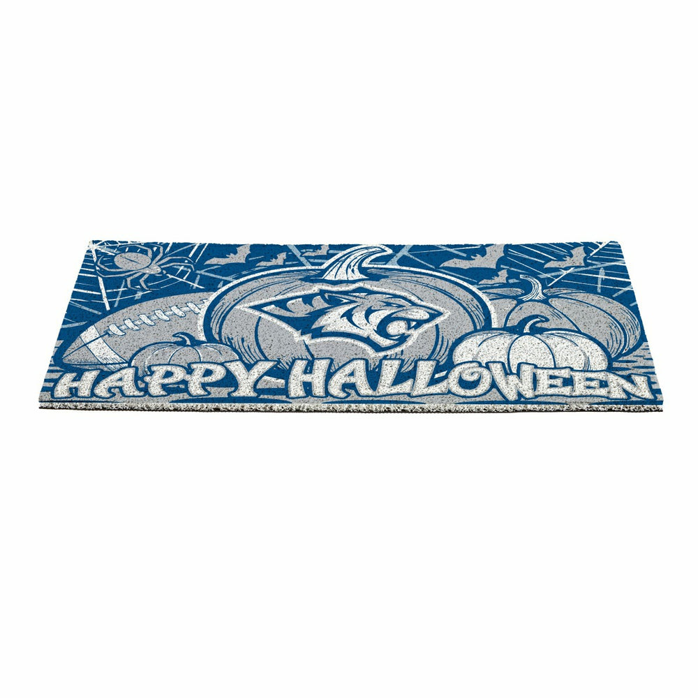 Dakota Wesleyan University Halloween Mat, 28"x16", Collegiate