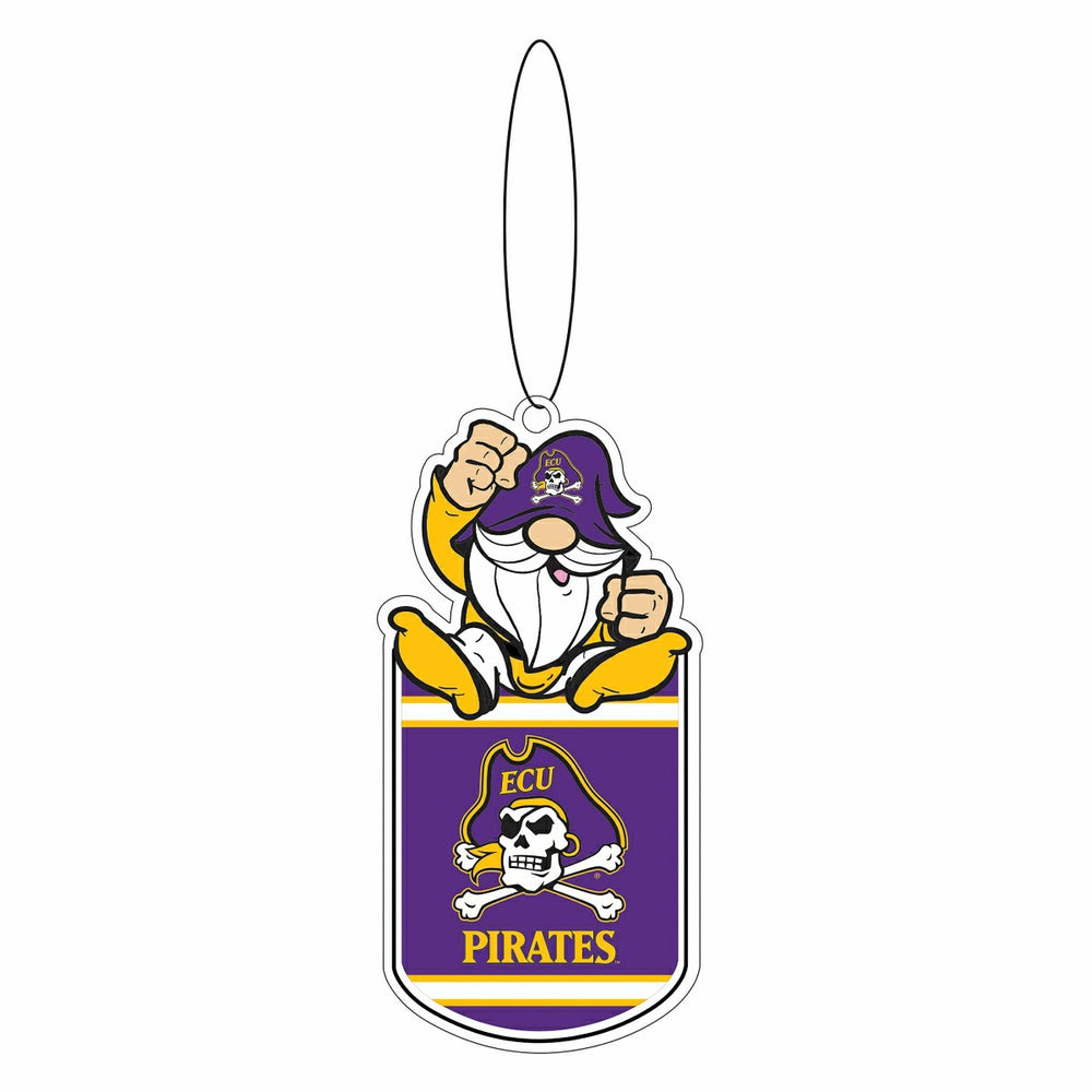 East Carolina University Gift Tag Ornament, Gnome Fan, Collegiate, Home