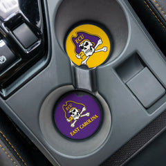 East Carolina University Car Coaster Set, 2pc, Collegiate, Home