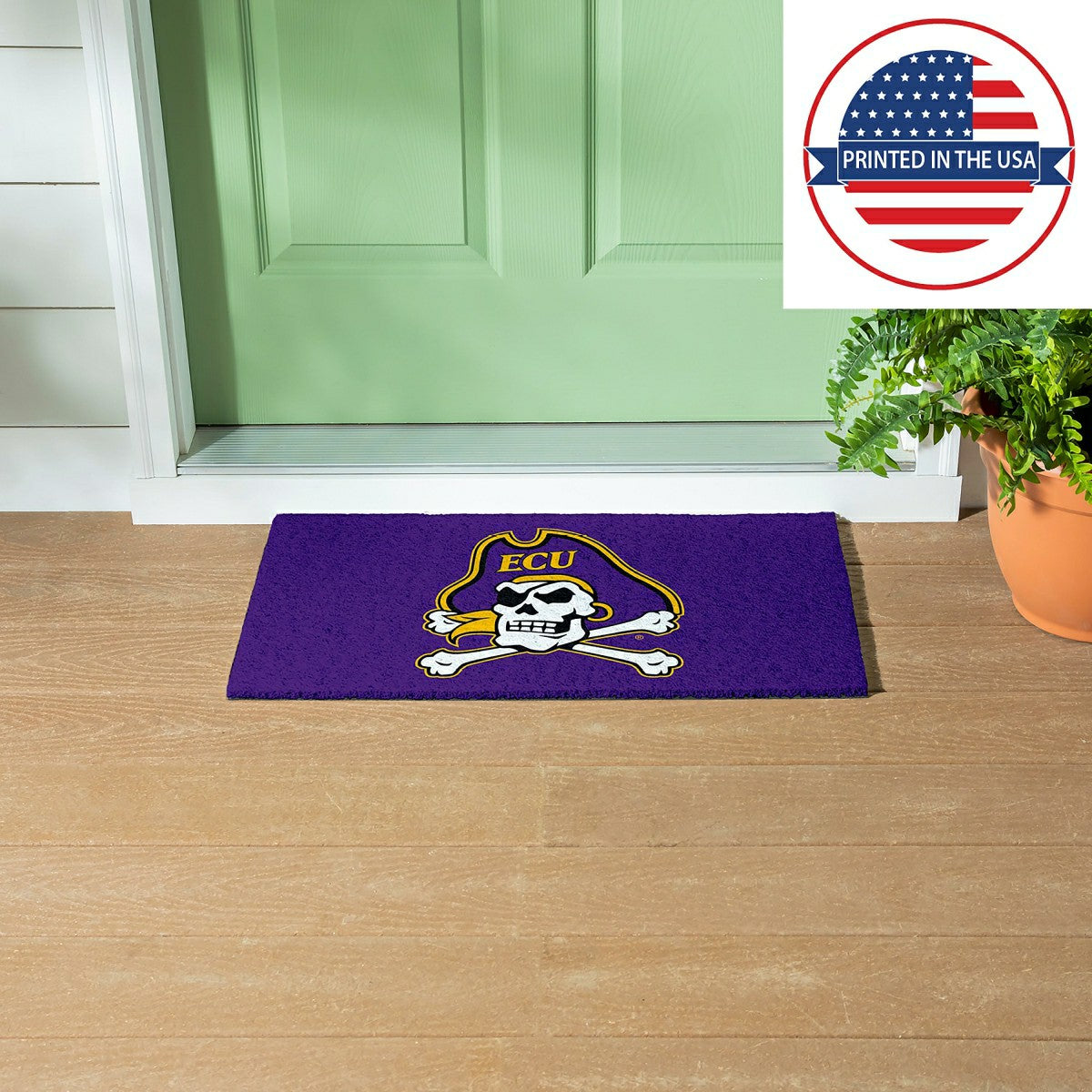 Full Color PVC Mat, 16" x 28", East Carolina University, Collegiate