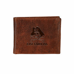 East Carolina University, Embossed 100% Genuine Tumbled Leather Passca, Collegiate, Home