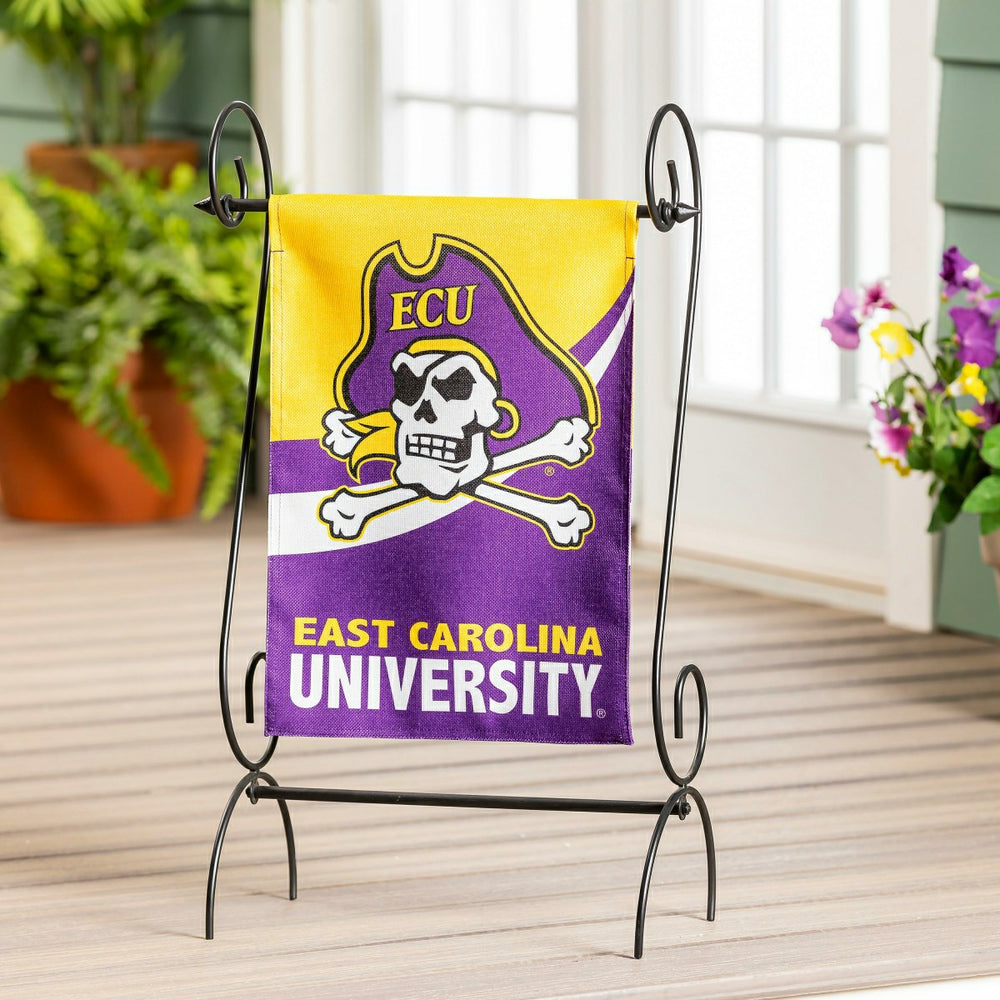 East Carolina University Burlap Flag GDN Size, Collegiate, Home