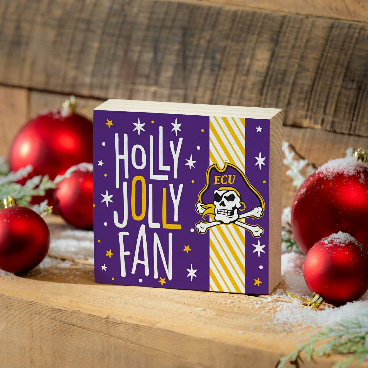 East Carolina University Block, Holiday, 6x6, Collegiate, Home