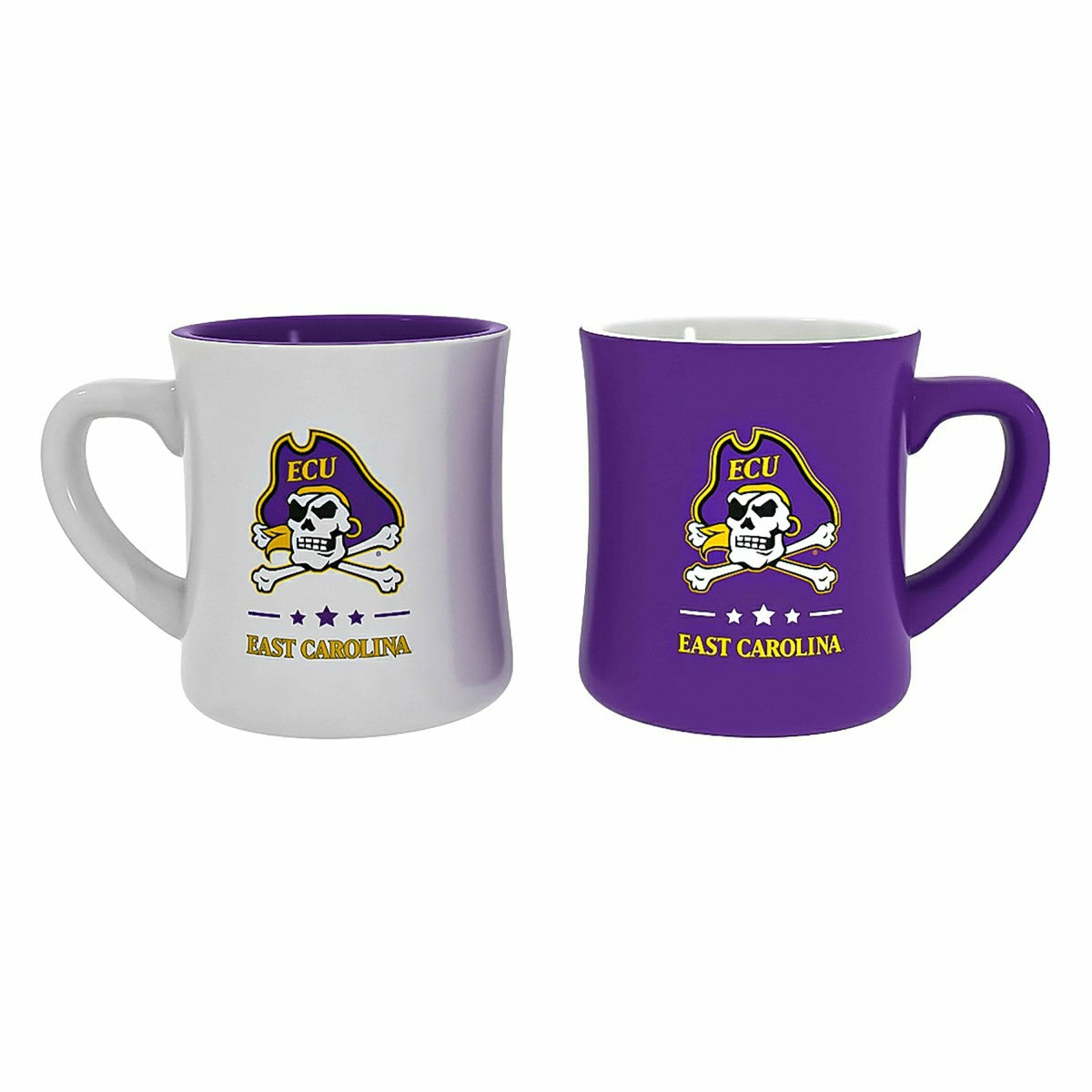 East Carolina University 10oz Ceramic Cup Set, 2pc, Collegiate, Home