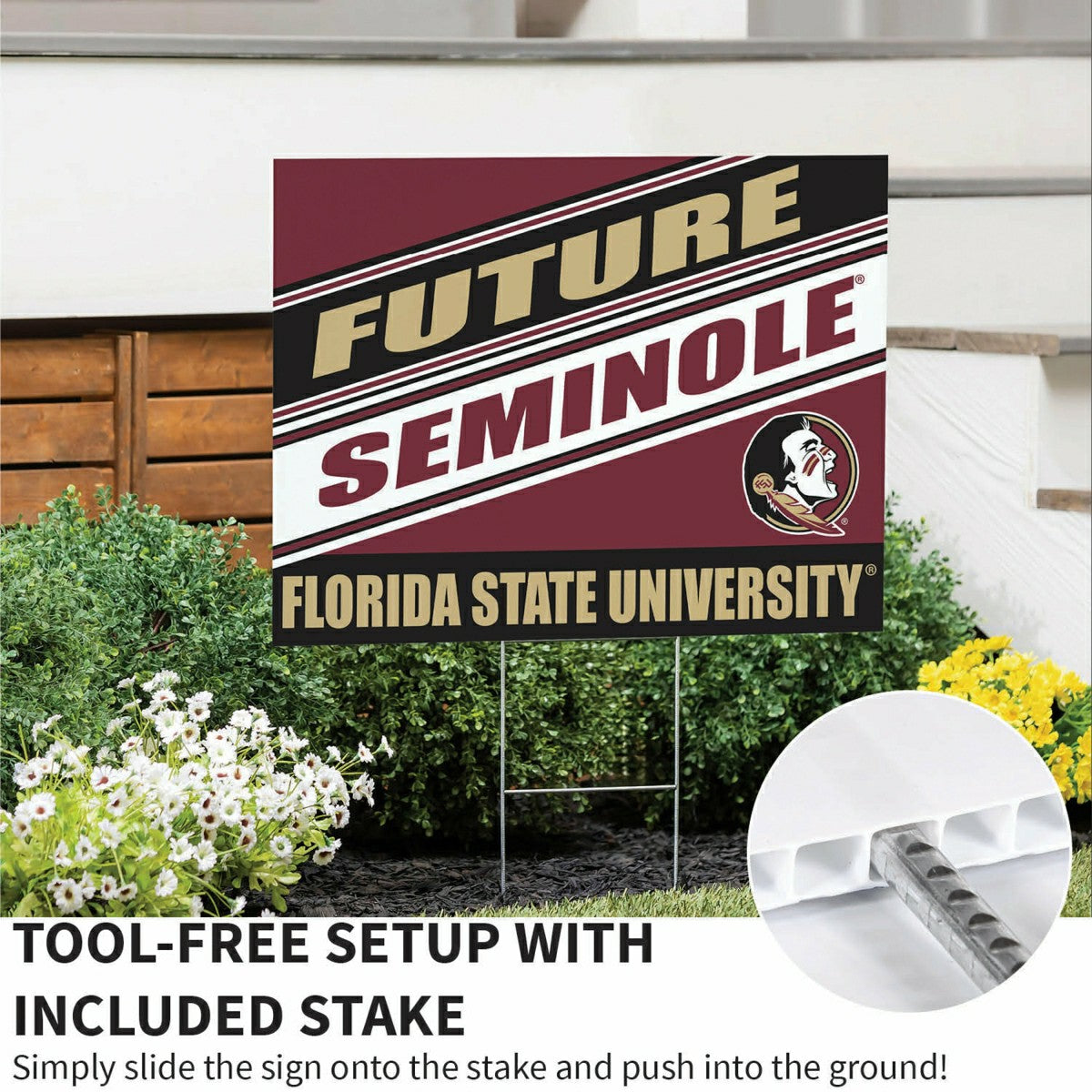 Florida State University Coroplast Yard Sign, Future Student, Collegiate, Home