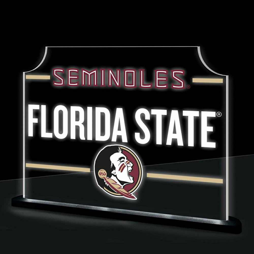 Florida State University College Rectangle Desklite LED Decor, Collegiate, Home