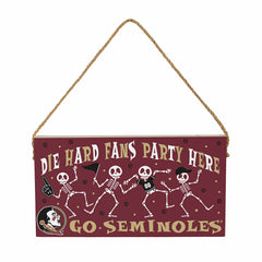 Florida State University Halloween Wood Wall Sign, 6x11, Collegiate, Home
