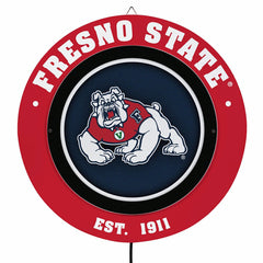 Fresno State, Metal Lite, Round, Collegiate