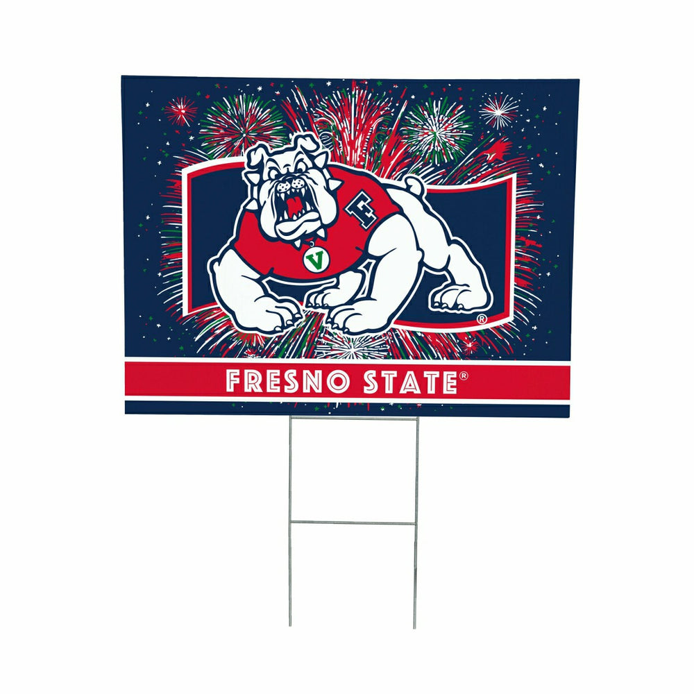 Fresno State Yard Sign, Patriotic, Collegiate, Home